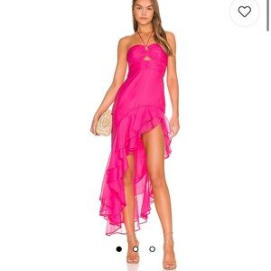Amanda Uprichard Estrada Dress in Cerise